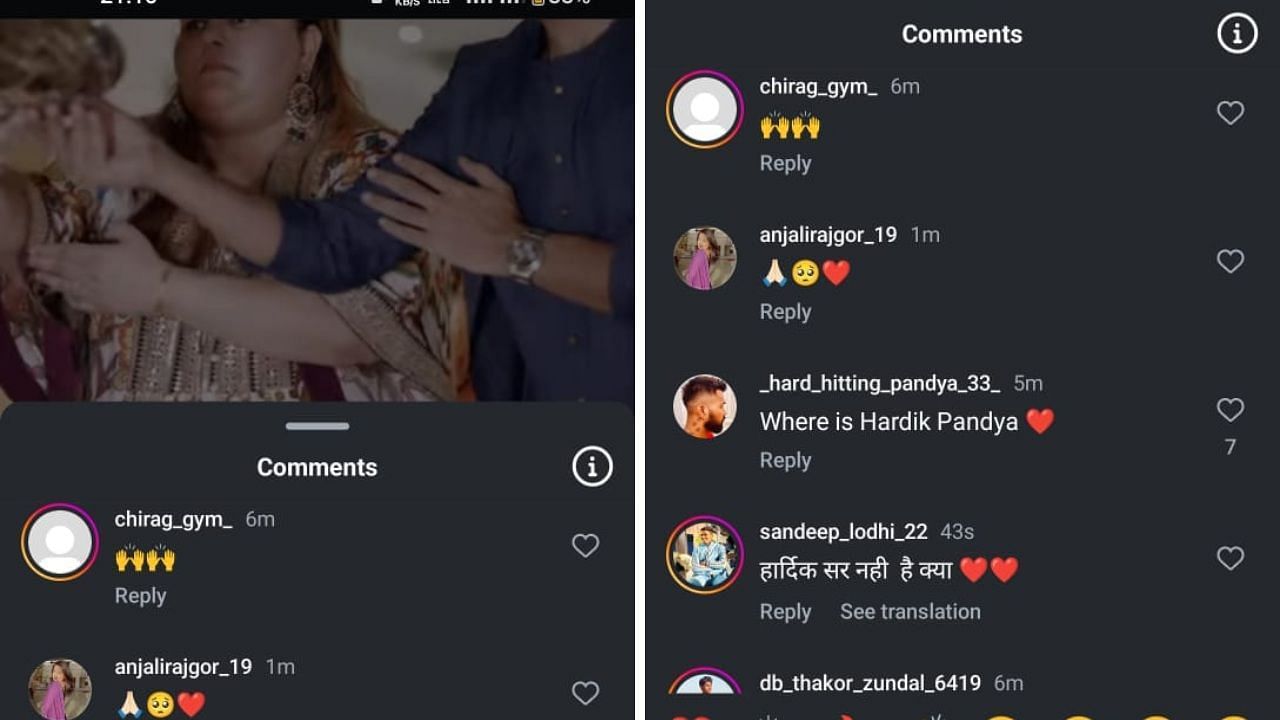 फैंस ने किए कमेंट (photo credit: instagram/krunalpandya_official)